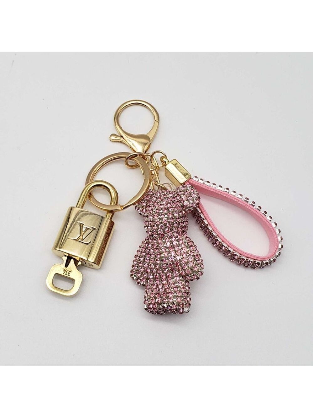 100% Authentic Louis Vuitton Lock and Key Keycharm